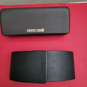 2 Sunglasses Cases. Roberto Cavalli and Prada